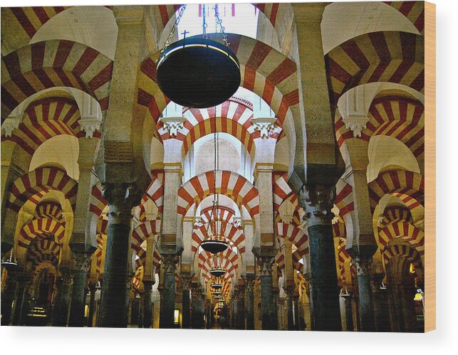 Cathedral Mosque Wood Print featuring the photograph Arches by HweeYen Ong