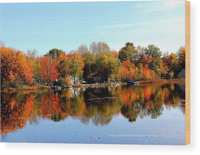 Autumn Colors Wood Print featuring the photograph Autumn Bronze by Charlene Reinauer