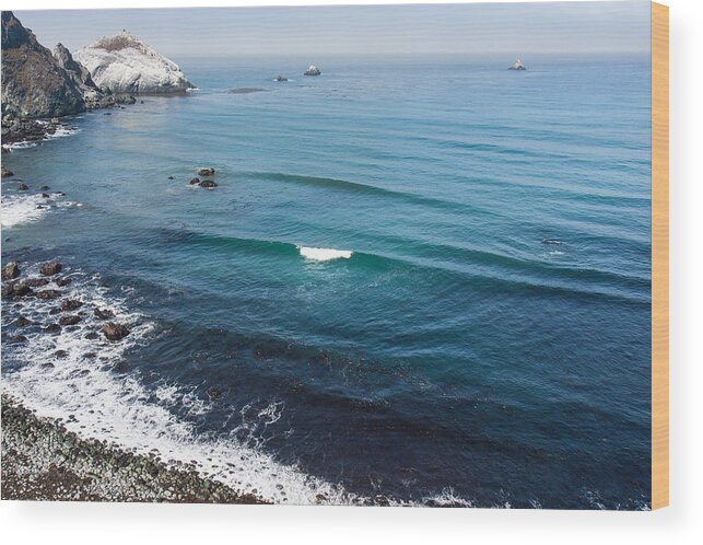 Northern California Wood Print featuring the photograph Big Sur coastline by Dina Calvarese