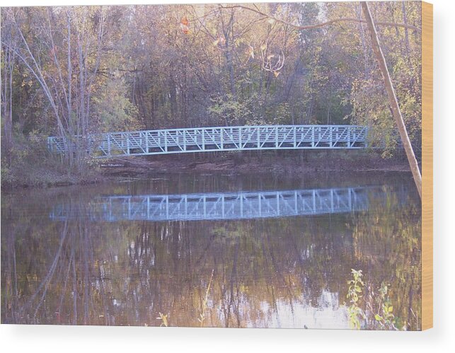 Blue Bridges. Bridges Wood Print featuring the photograph Blue Bridge by Christina A Pacillo