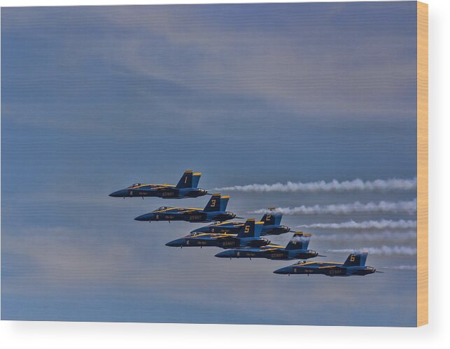 Blue Angels Wood Print featuring the photograph Blues by David Gleeson