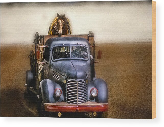 Horse Wood Print featuring the photograph Broke To Ride by Pamela Steege