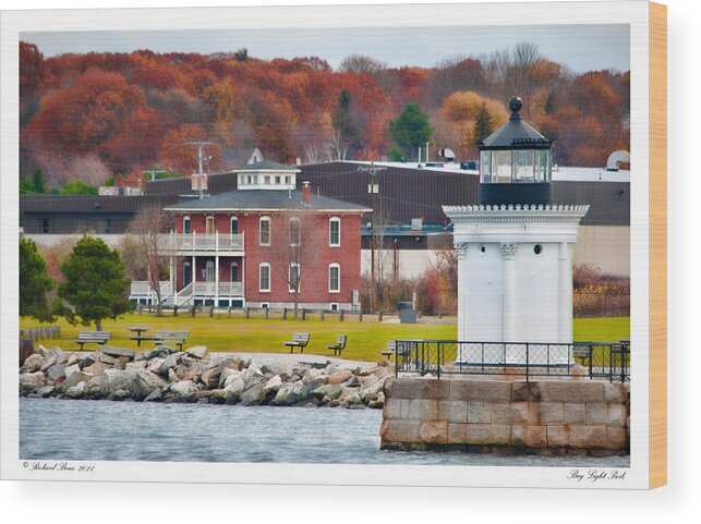 Architecture Wood Print featuring the photograph Bug Light Park by Richard Bean
