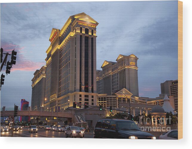 America Wood Print featuring the photograph Caesars Palace by Jane Rix