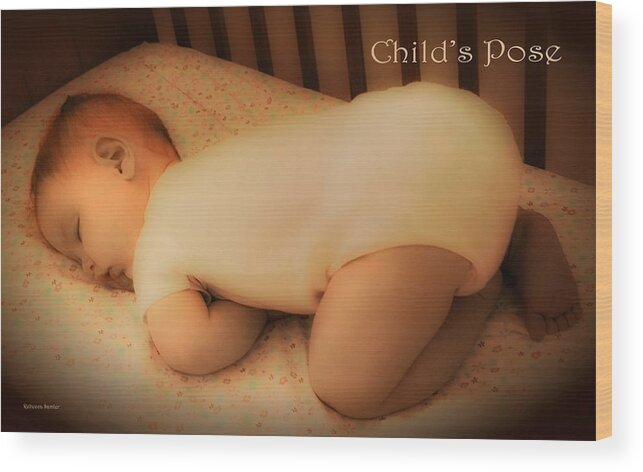 Yoga Wood Print featuring the photograph Child's Pose by Rebecca Samler