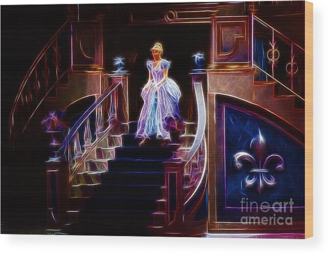 Cinderella Wood Print featuring the photograph Cinderella enters the ball by Darleen Stry