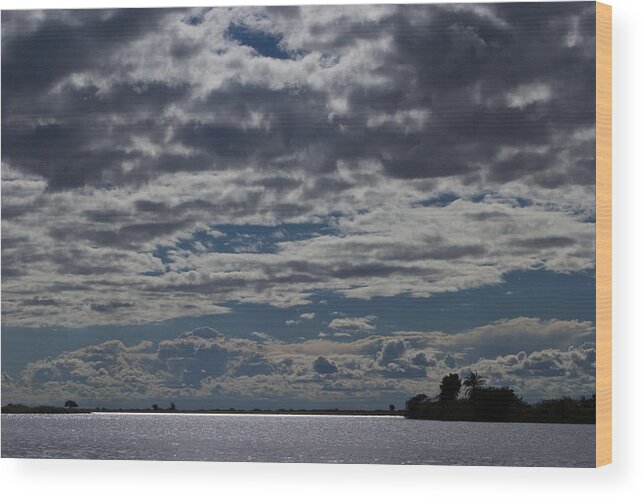 Clouds Wood Print featuring the photograph Clouds Chobe River by David Kleinsasser