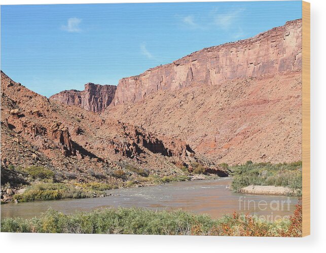 Colorado River Wood Print featuring the photograph Colorado River by Pamela Walrath
