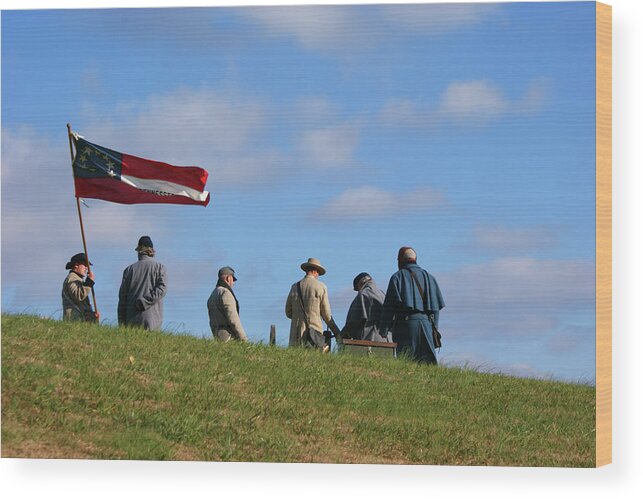 Rebel Flag Wood Print featuring the photograph Colors of Yesteryear by Paul Mashburn