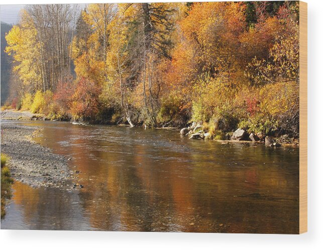 Creek Wood Print featuring the photograph Creek of Leavenworth by Wanda Jesfield