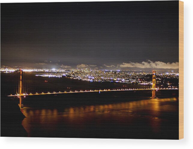 Golden Gate Wood Print featuring the photograph Crystal Clear by David Armentrout