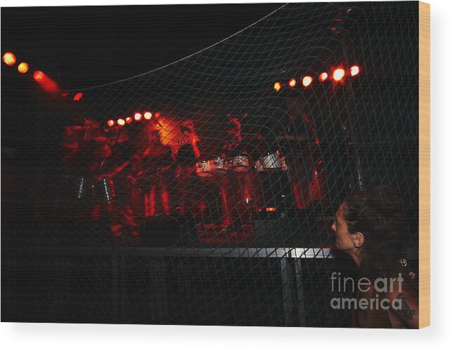 Fuego Wood Print featuring the photograph Demon band by Agusti Pardo Rossello