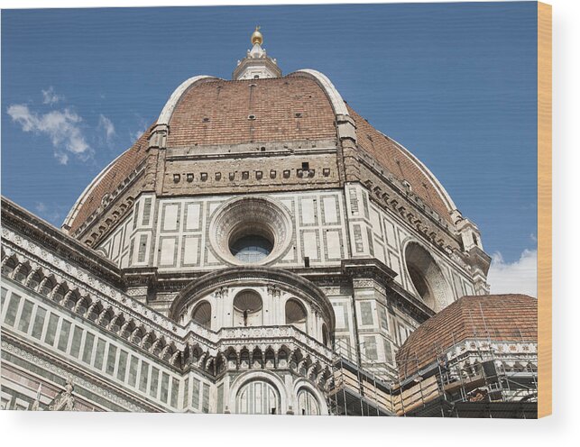 Dome Wood Print featuring the photograph Dome Santa Maria del Fiore in Florence Italy by Matthias Hauser