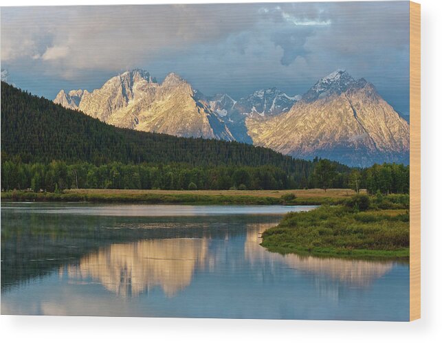 Jackson Hole Wood Print featuring the photograph Dramatic Sunrise by D Robert Franz