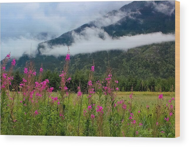 Meadow Wood Print featuring the photograph Emerging Mist by April Reppucci