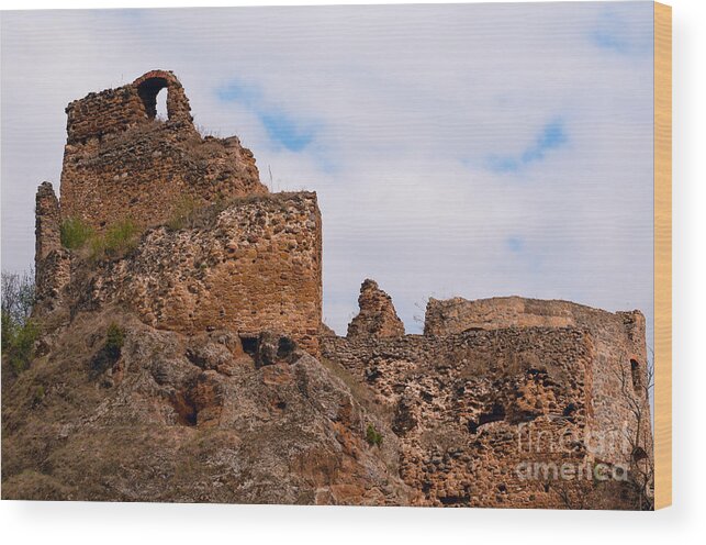 Castle Wood Print featuring the photograph Filakovo Hrad - Castle by Les Palenik