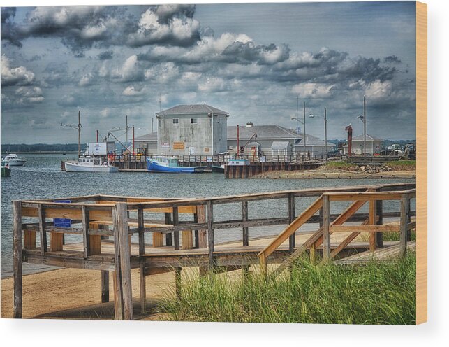 Water Wood Print featuring the photograph Fishing Harbor by Tricia Marchlik