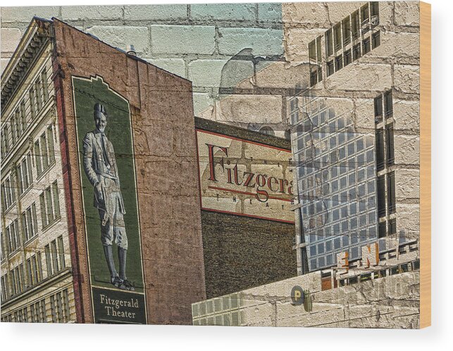 Minnesota Photo Wood Print featuring the photograph Fitzgerald Theater St. Paul Minnesota by Susan Stone