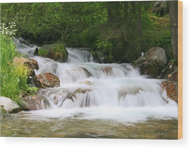 Ultental Wood Print featuring the photograph Floating Water by Ralf Kaiser