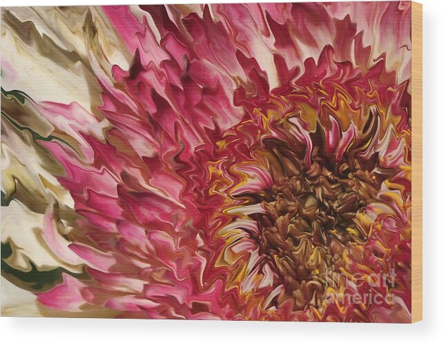 Flower Wood Print featuring the photograph Flower Art by Susan Cliett