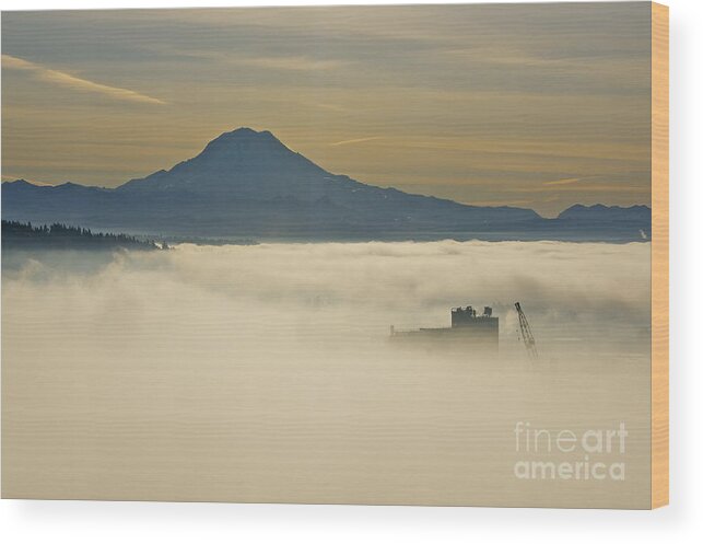 Photography Wood Print featuring the photograph Foggy Basin by Sean Griffin