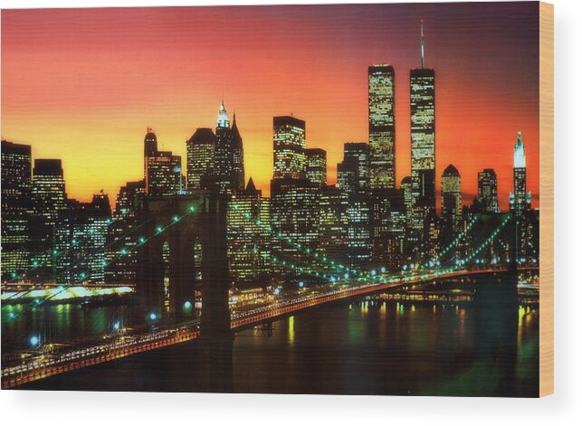 New York Wood Print featuring the digital art Forever In My Heart by Aron Chervin