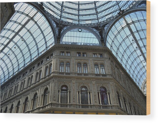 Galleria Unberto 1 Wood Print featuring the photograph Galleria Umberto 1 by Terence Davis
