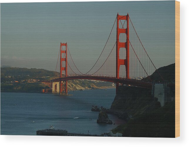 Golden Gate Wood Print featuring the photograph Golden Gate at 75 by David Armentrout