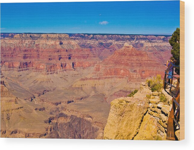 Canyon Wood Print featuring the photograph Grand Canyon 10 by Bill Barber