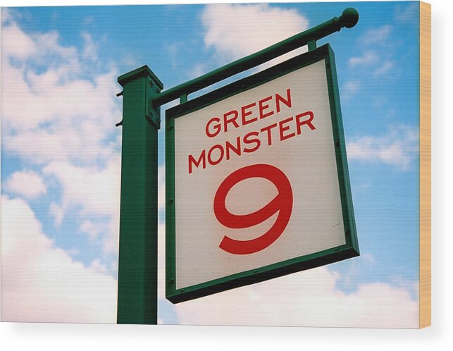 Boston Wood Print featuring the photograph Green Monster by Claude Taylor