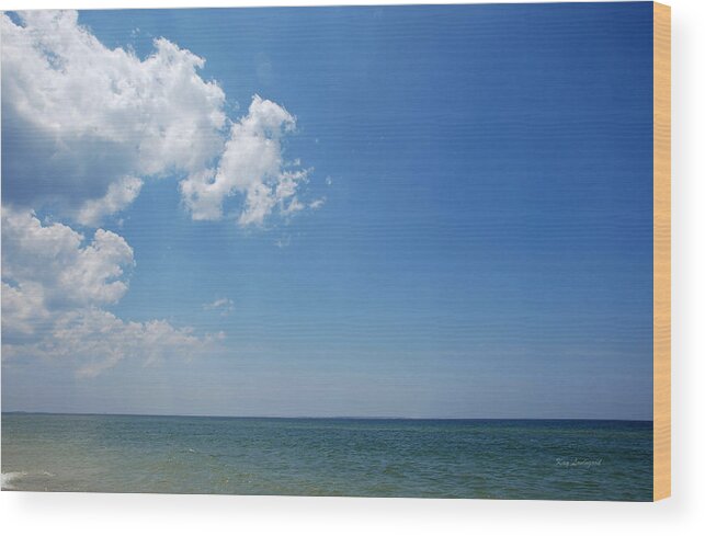 Mexico Beach Wood Print featuring the photograph Gulf Sky by Kay Lovingood