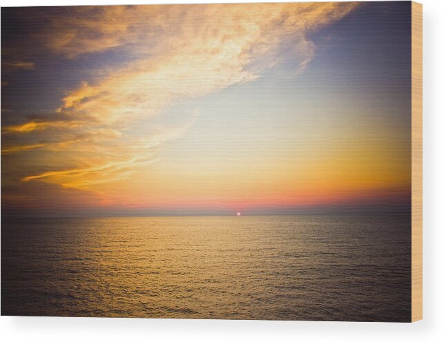 Sunset Wood Print featuring the photograph Heavenly by Sara Frank