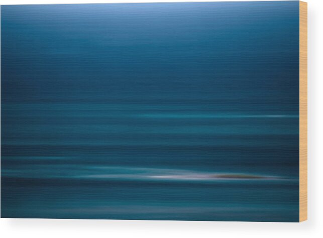 Blue Wood Print featuring the photograph Horizon by Robin Webster