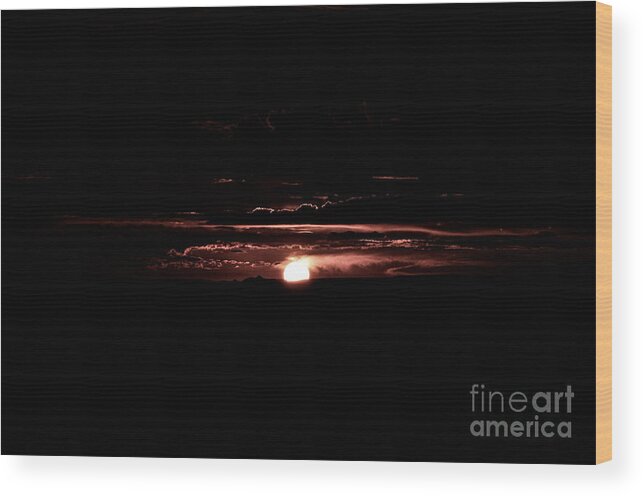 Prints Wood Print featuring the photograph Just Beyond The Sunset by Venura Herath
