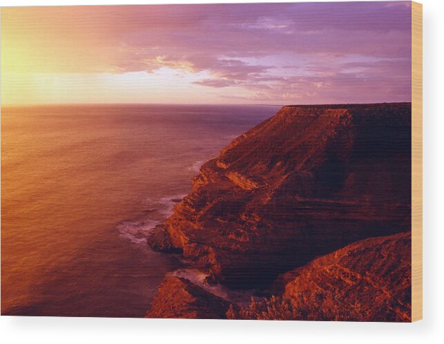 Sunset Wood Print featuring the photograph Kalbari Sunset by Robert Caddy