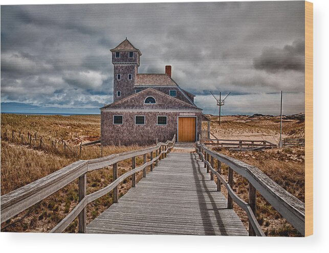 Cape Cod Wood Print featuring the photograph Life Guard Station by Fred LeBlanc