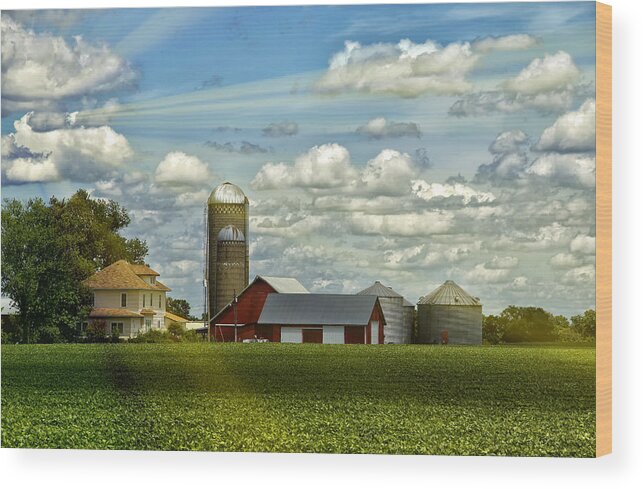 Barn Wood Print featuring the photograph Light After The Storm by Bill and Linda Tiepelman