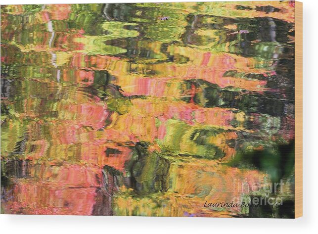 Water Wood Print featuring the photograph Liquid Colors by Laurinda Bowling