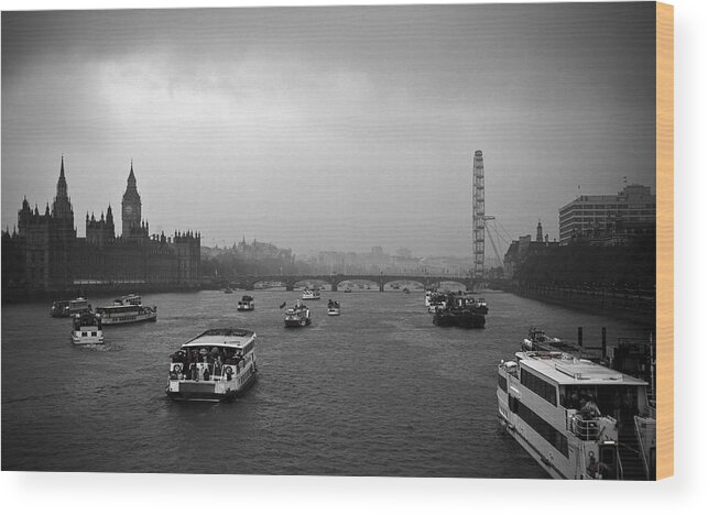 Lenny Carter Wood Print featuring the photograph London Jubilee 2012 by Lenny Carter