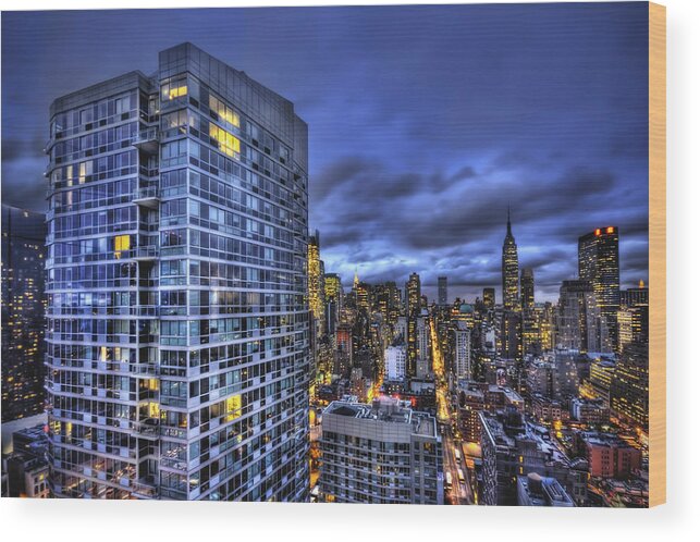 New York Wood Print featuring the photograph Major Highs And Manic Lows by Evelina Kremsdorf