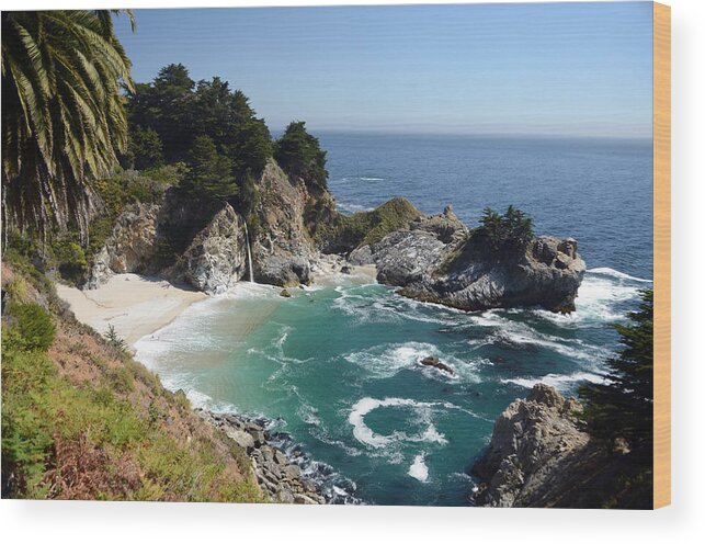 Mcway Falls Wood Print featuring the photograph McWay Falls by Cassie Marie Photography