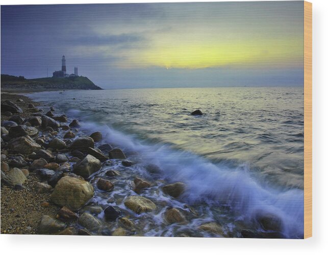 Montauk Point Wood Print featuring the photograph Montauk Point Dawn by Rick Berk