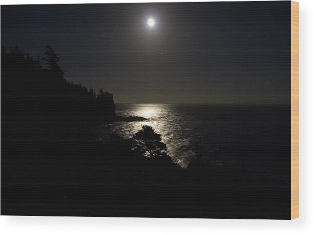 Canada Wood Print featuring the photograph Moon Over DOr by Brent L Ander
