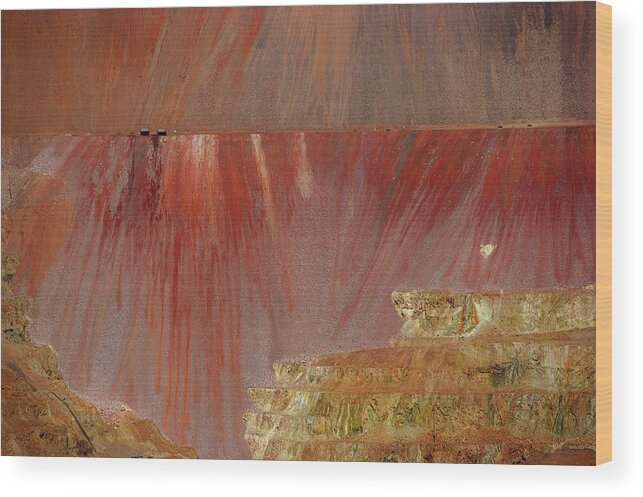 Az Wood Print featuring the photograph Morenci Mine by Vicki Pelham