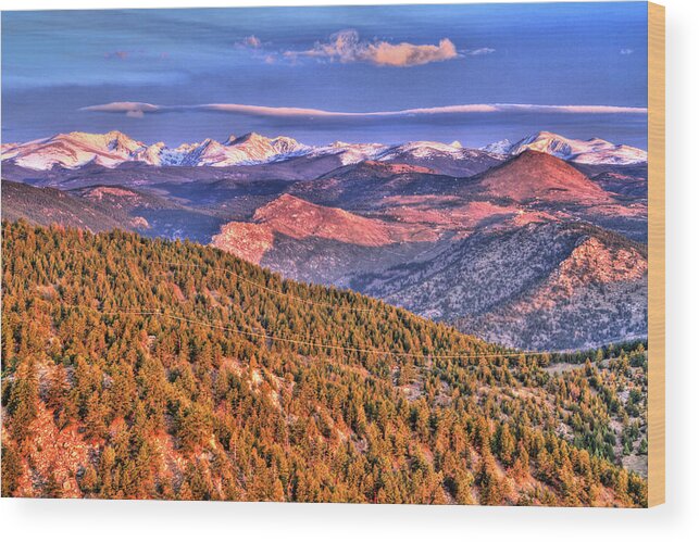 Colorado Wood Print featuring the photograph Morning Vision by Scott Mahon