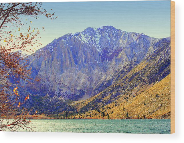 Mountains Wood Print featuring the photograph Mount Morrison by Lynn Bawden