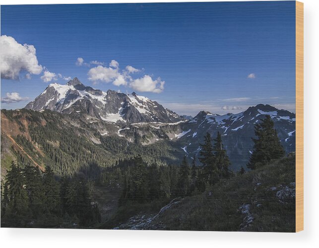 Cascades Wood Print featuring the photograph Mt Shuksan by Albert Seger