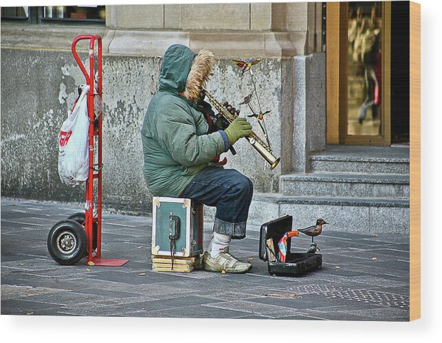 Music Wood Print featuring the photograph Musicbox by Burney Lieberman