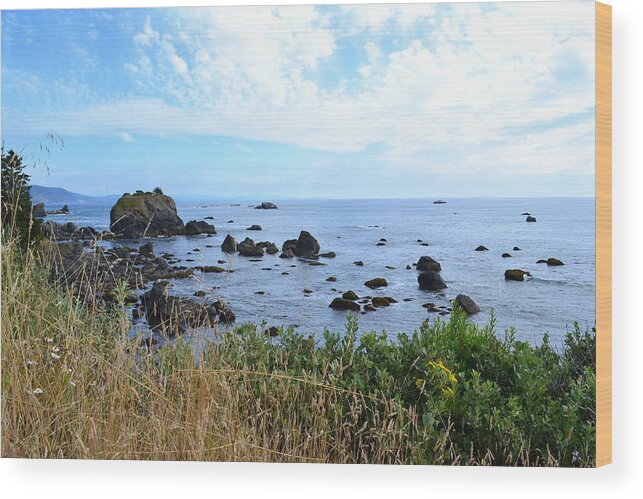 Ocean Wood Print featuring the photograph Northern California Coast2 by Zawhaus Photography
