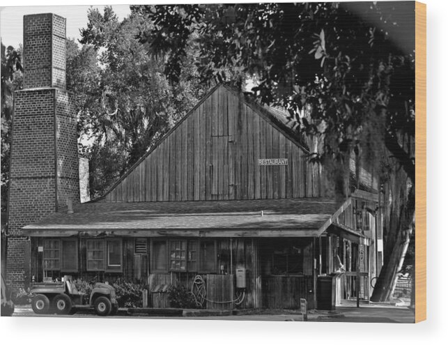 Deleon Springs Wood Print featuring the photograph Old Spanish Sugar Mill by DigiArt Diaries by Vicky B Fuller